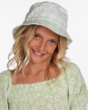 Girls' Billabong Bucket List Bucket Hats Orange | 168ZIWRVL
