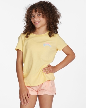 Girls' Billabong Coconut Island Boyfriend T Shirts Multicolor | 584YDKECL
