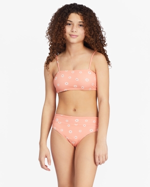 Girls' Billabong Fallin For Her Reversible Set Swimwear Multicolor | 742LCEJDA
