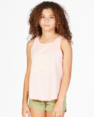 Girls' Billabong Follow The Sun Tops Coral | 704JODSNI