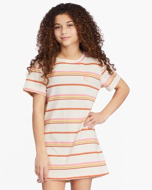 Girls' Billabong Keep It Beachy Dress Pink | 057DNFRIW
