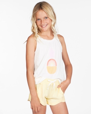 Girls' Billabong Mad For You Elastic Waist Shorts Multicolor | 054ASNKIJ