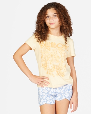 Girls' Billabong Mad For You Elastic Waist Shorts Blue | 843BZDVUM