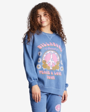 Girls' Billabong Making Waves Crewneck Sweatshirt Multicolor | 486DUZBIF