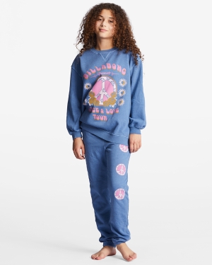 Girls' Billabong Making Waves High-Waist Sweatpants Multicolor | 710RFSNCX