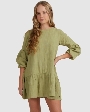 Girls' Billabong Mini Wishes Long Sleeve Dress Multicolor | 856LNVYTK