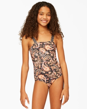 Girls' Billabong Moongazer One Piece Swim Swimwear Multicolor | 647URKOPA