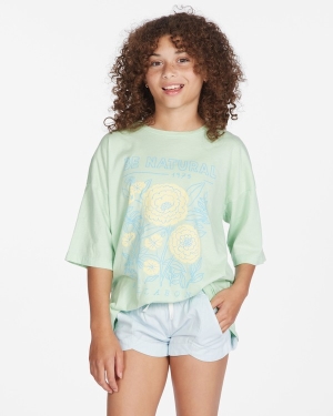 Girls' Billabong Natural Hi Boyfriend T Shirts Orange | 890TARWQP