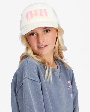 Girls' Billabong Ohana Trucker Hats Pink | 281QXVWPF
