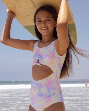 Girls' Billabong On A Rainbow One Piece Swimwear Multicolor | 917RIFSTW