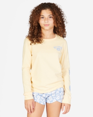 Girls' Billabong Peace Be The Journey Long Sleeve T Shirts Multicolor | 045KUVTXW