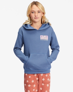 Girls' Billabong Pineapple Party Graphic Hoodie Indigo | 953GUEOBN