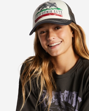 Girls' Billabong Pitstop Jr Trucker Hats Multicolor | 387ATIRBY