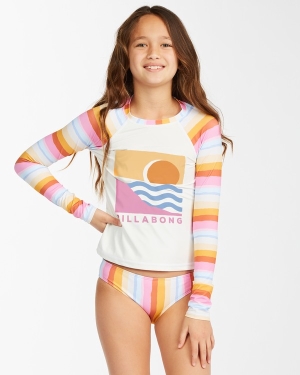 Girls' Billabong Rising Sun Long Sleeve Playsuit Multicolor | 059TNZQME