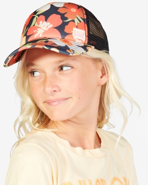 Girls' Billabong Shenanigans Trucker Hats Multicolor | 263DTJHIR
