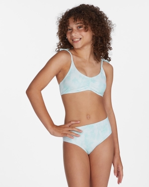 Girls' Billabong Summer Love Trilet Set Swimwear Mint | 254CJMAQZ