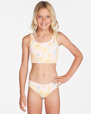 Girls' Billabong Sweet Sunset Long Set Swimwear Multicolor | 513DJFQLI