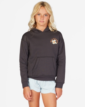 Girls' Billabong Today Is The Day Graphic Hoodie Black | 764ZQDFSA