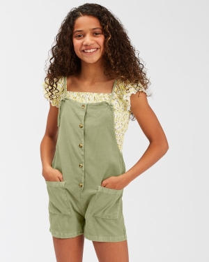 Girls' Billabong Wave Watch Jr Romper Playsuit Multicolor | 418XOPVEN