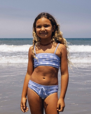 Girls' Billabong Where To Set Swimwear Blue | 368HSLGKP