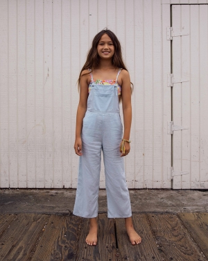Girls' Billabong Wild Lengths Jr Overalls Pants Light | 056VOFKJC
