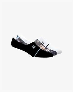 Men's Billabong 3 Pack Multi Dye No-Show Socks Black | 406KPOEZT
