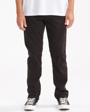 Men's Billabong 73 Chino Pants Black | 089ZUEAYO