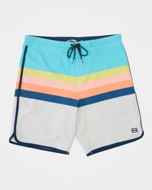 Men's Billabong 73 Spinner Lo Tide 19 Boardshorts Light Turquoise | 085DVQCMU
