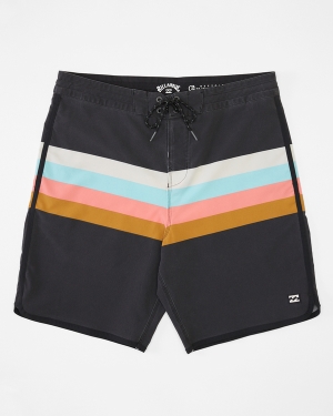 Men's Billabong 73 Spinner Lo Tide 19 Boardshorts Black | 348FMJWQT