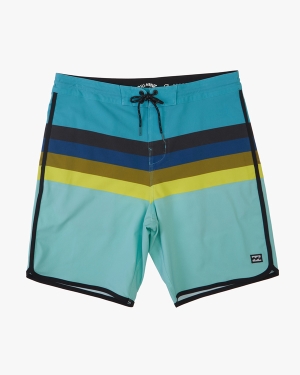 Men's Billabong 73 Spinner Lo Tide 19 Boardshorts Blue | 527QLBZKO