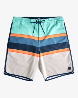 Men's Billabong 73 Spinner Lo Tides 19 Boardshorts Green | 836WRNGVS