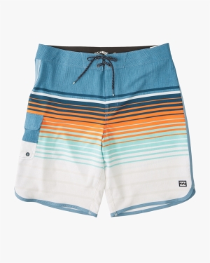 Men's Billabong 73 Stripe Pro 20 Boardshorts Grey | 056LWXRAT