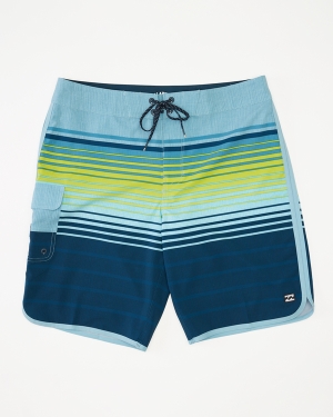 Men's Billabong 73 Stripe Pro 20 Boardshorts Multicolor | 673OMIKYR