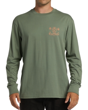 Men's Billabong A/Div Boundary Long Sleeve T Shirts Multicolor | 107RZNKFA