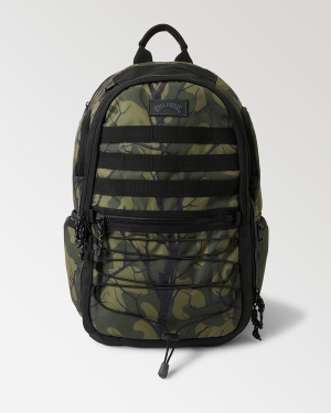 Men's Billabong A/Div Combat Pack Backpacks Olive Camo | 951VRFTHB