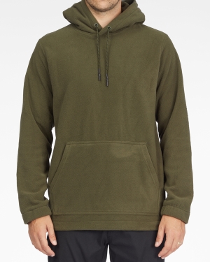 Men's Billabong A/Div Furnace Pullover Hoodie Dark Olive | 417CVIPES