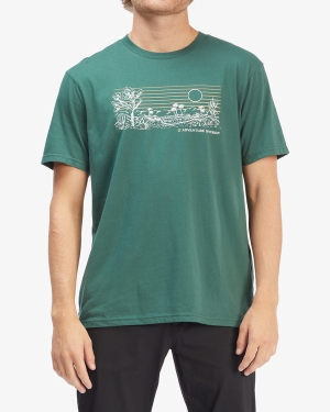Men's Billabong A/Div Journey Organic Short Sleeve T Shirts Multicolor | 286SHUDTN