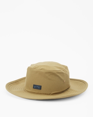 Men's Billabong A/Div Ripstop Big John Surf Safari Hats Brown | 501HWJTVN