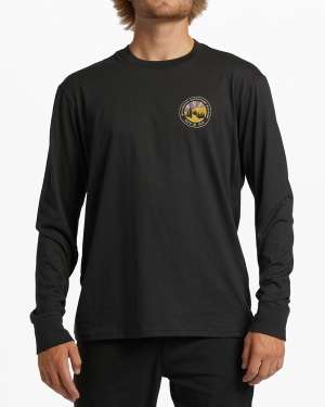 Men's Billabong A/Div Rockies Long Sleeve T Shirts Black | 304KTXQUF