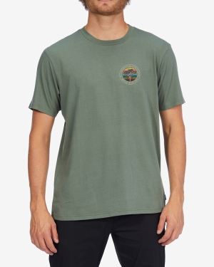 Men's Billabong A/Div Rockies Organic Short Sleeve T Shirts Multicolor | 154SEHFZR