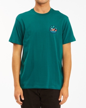 Men's Billabong A/Div Rockies Short Sleeve T Shirts Multicolor | 691LJRQKV
