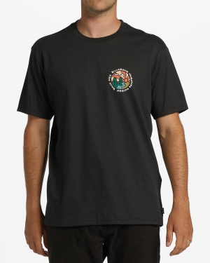 Men's Billabong A/Div Shine Short Sleeve T Shirts Black | 435YTHEDR