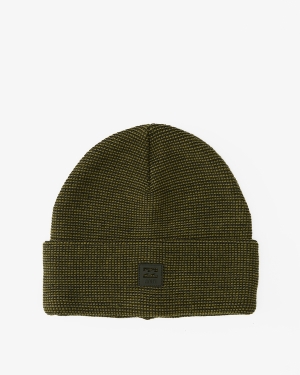 Men's Billabong A/Div Stacked Ribbed Hats Black | 120QJLHNR