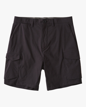 Men's Billabong A/Div Surftrek Cargo 19 Shorts Black | 196EZMLTF