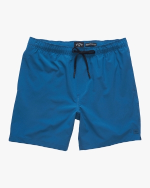 Men's Billabong A/Div Surftrek Elastic 17 Shorts Blue | 962HZMSUG