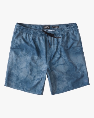 Men's Billabong A/Div Surftrek Elastic Waist 17 Shorts Blue | 084BUQYZI