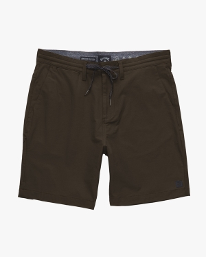 Men's Billabong A/Div Surftrek Plus Organic Elastic Waist 19 Shorts Coffee | 520SUBGKI