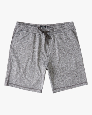 Men's Billabong A/Div Surftrek Sweatshorts 18 Shorts Grey | 743TNUMJK