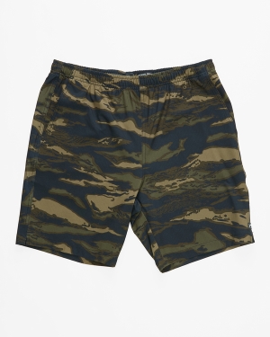 Men's Billabong A/Div Transport Elastic Waist 18 Shorts Camo | 107FZIEBQ