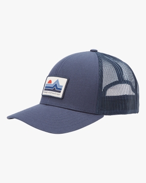 Men's Billabong A/Div Walled Trucker Hats Blue | 409EXDVNU